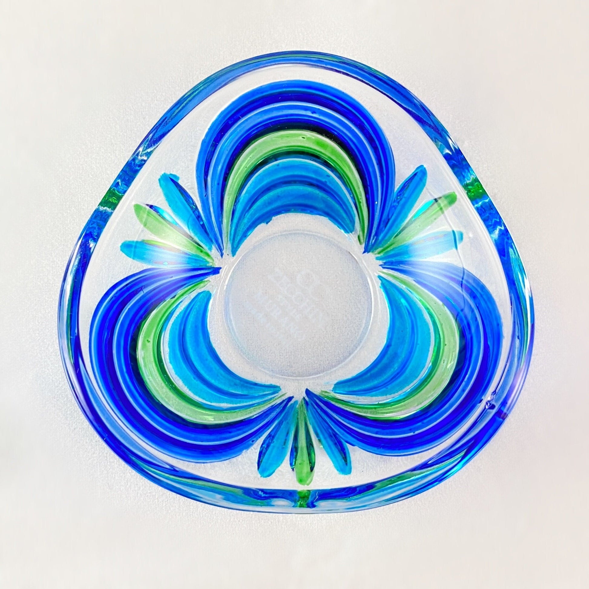 Venetian Glass Aurea Votive Holder/Dish - Handmade in Italy, Colorful Murano Glass