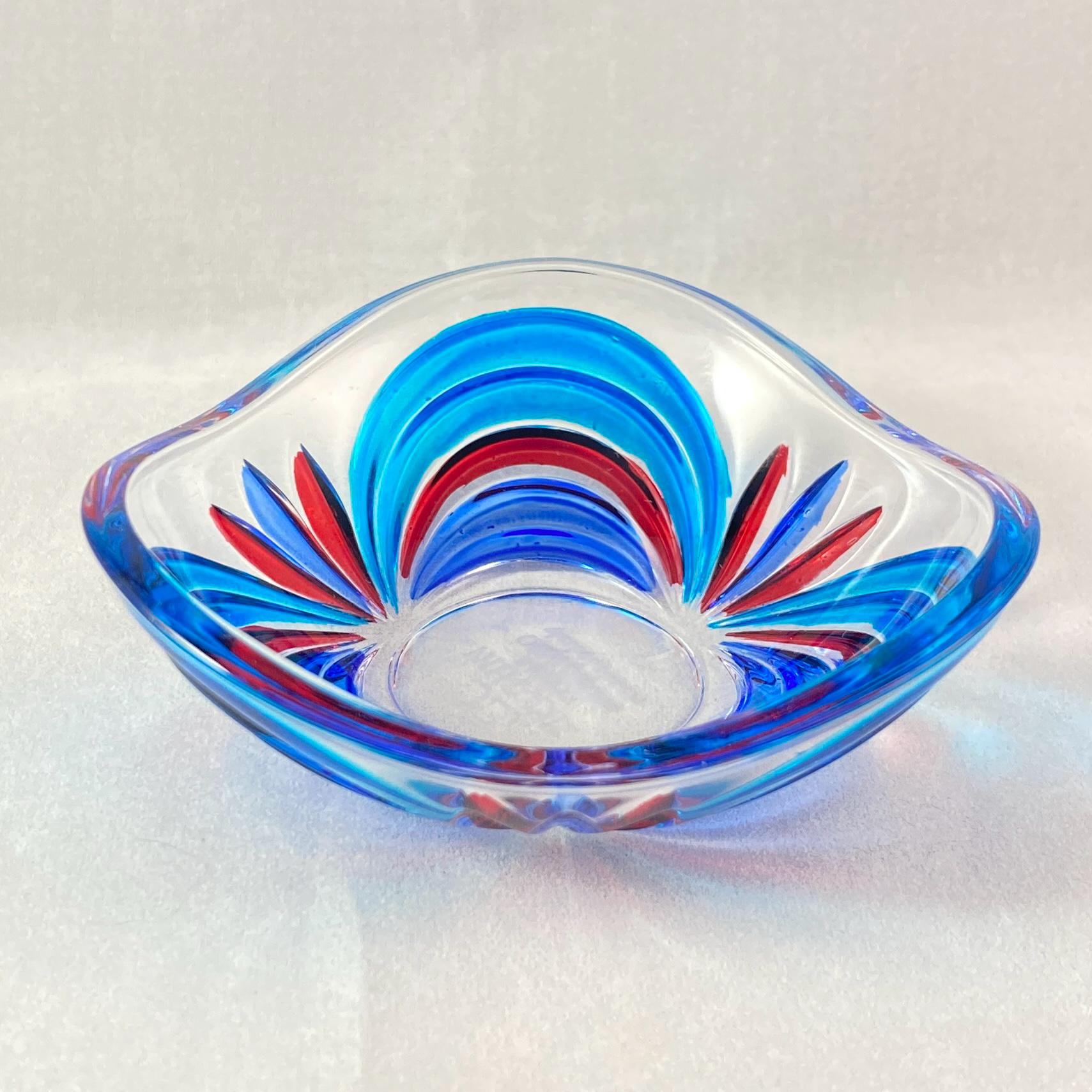 Venetian Glass Aurea Votive Holder/Dish - Handmade in Italy, Colorful Murano Glass