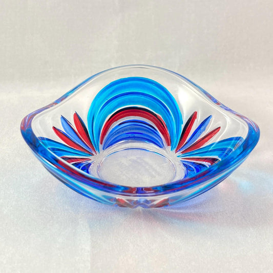 Venetian Glass Aurea Votive Holder/Dish - Handmade in Italy, Colorful Murano Glass