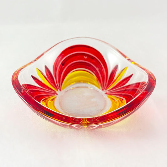 Venetian Glass Aurea Votive Holder/Dish - Handmade in Italy, Colorful Murano Glass