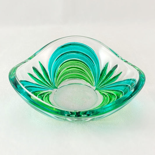 Venetian Glass Aurea Votive Holder/Dish - Handmade in Italy, Colorful Murano Glass