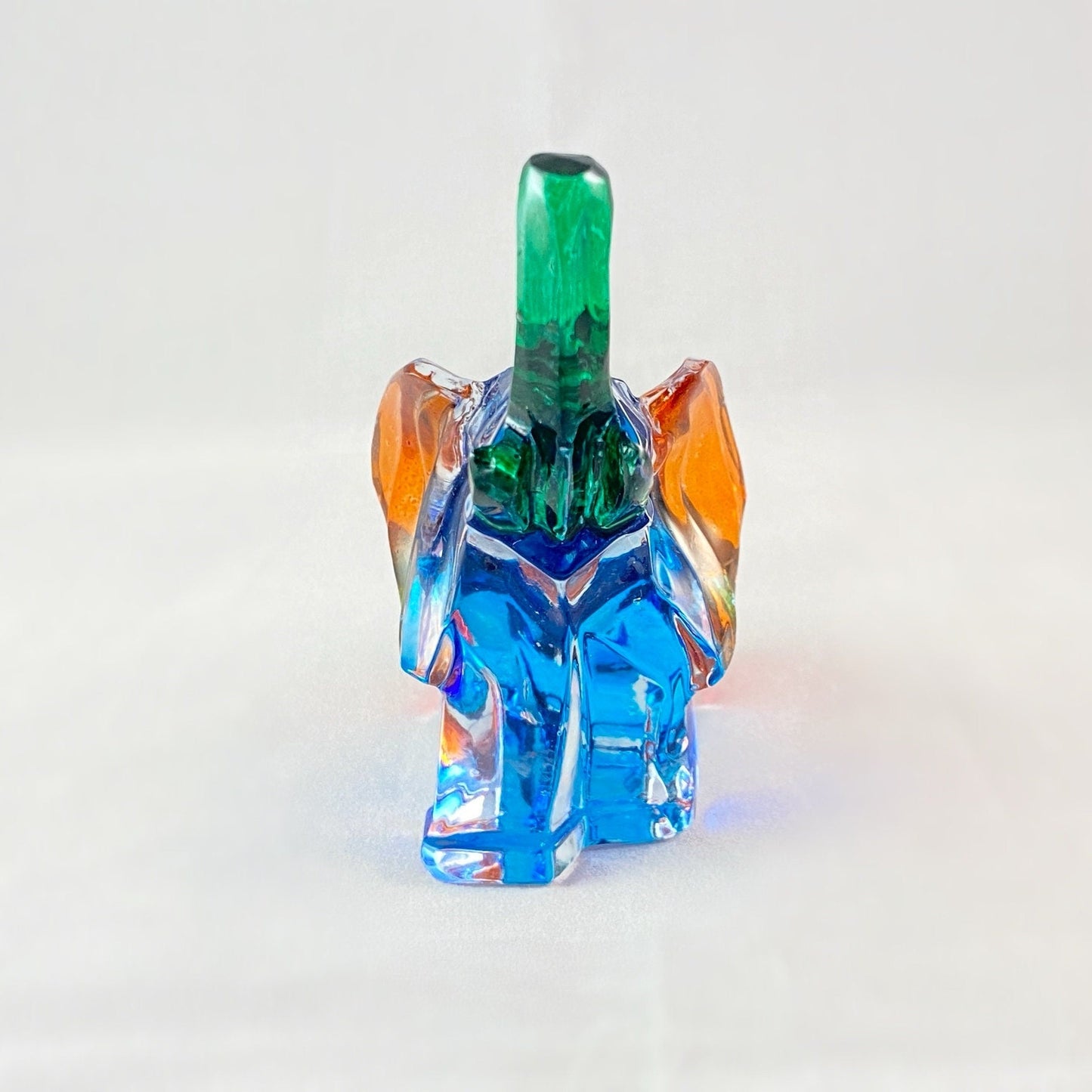 Venetian Glass Elephant - Handmade in Italy, Colorful Murano Glass