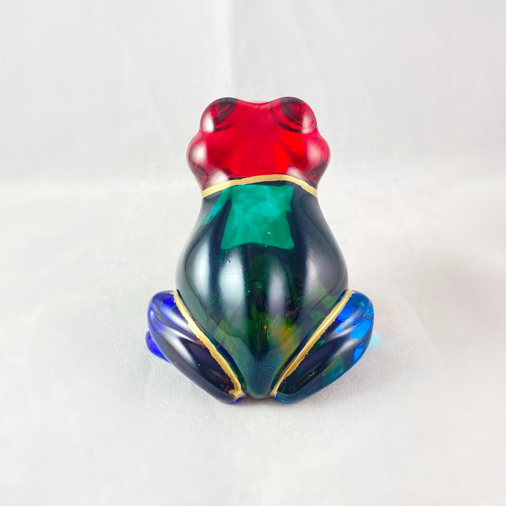 Venetian Glass Frog - Handmade in Italy, Colorful Murano Glass
