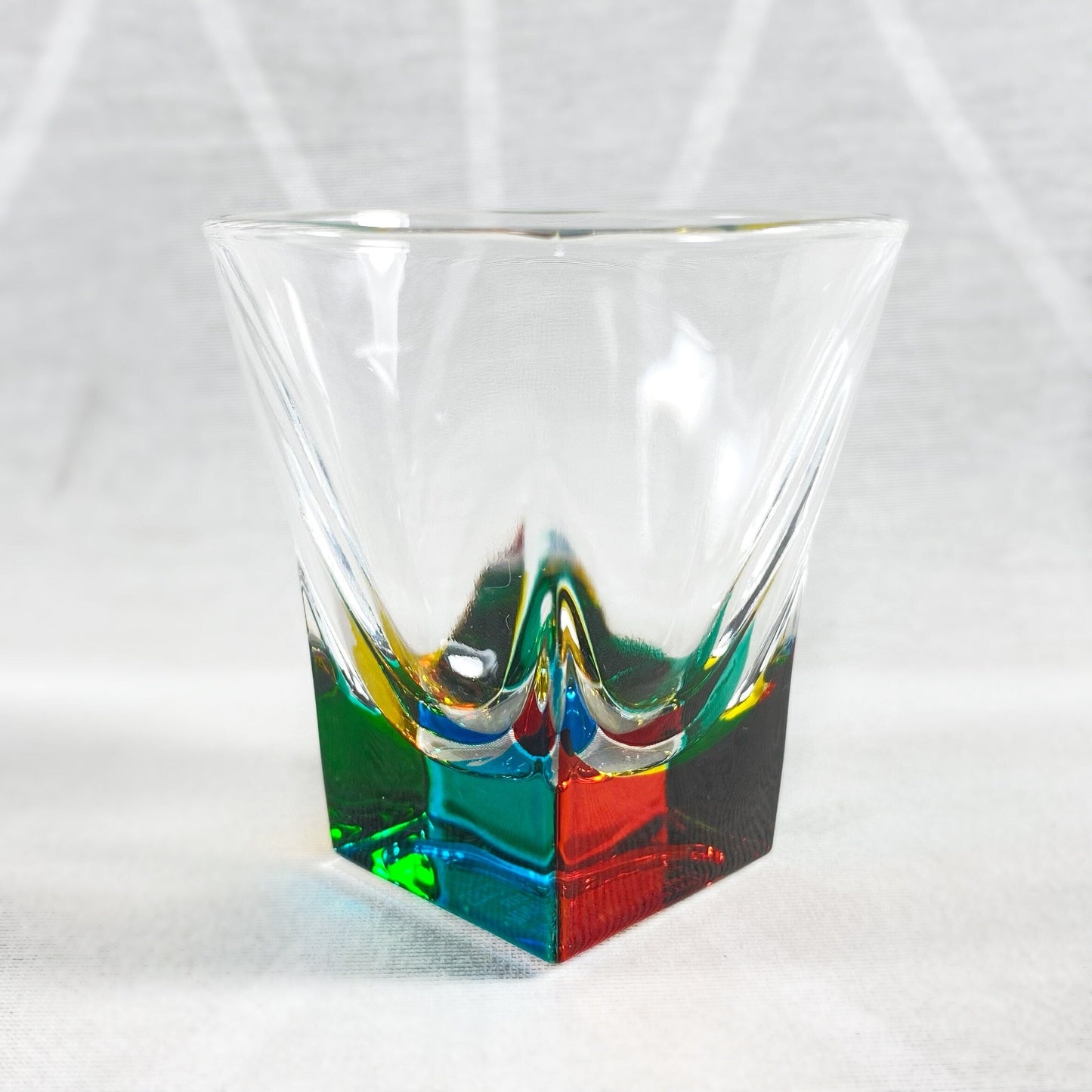 Venetian Glass Fusion Liquor/Shot Glass - Handmade in Italy, Colorful Murano Glass