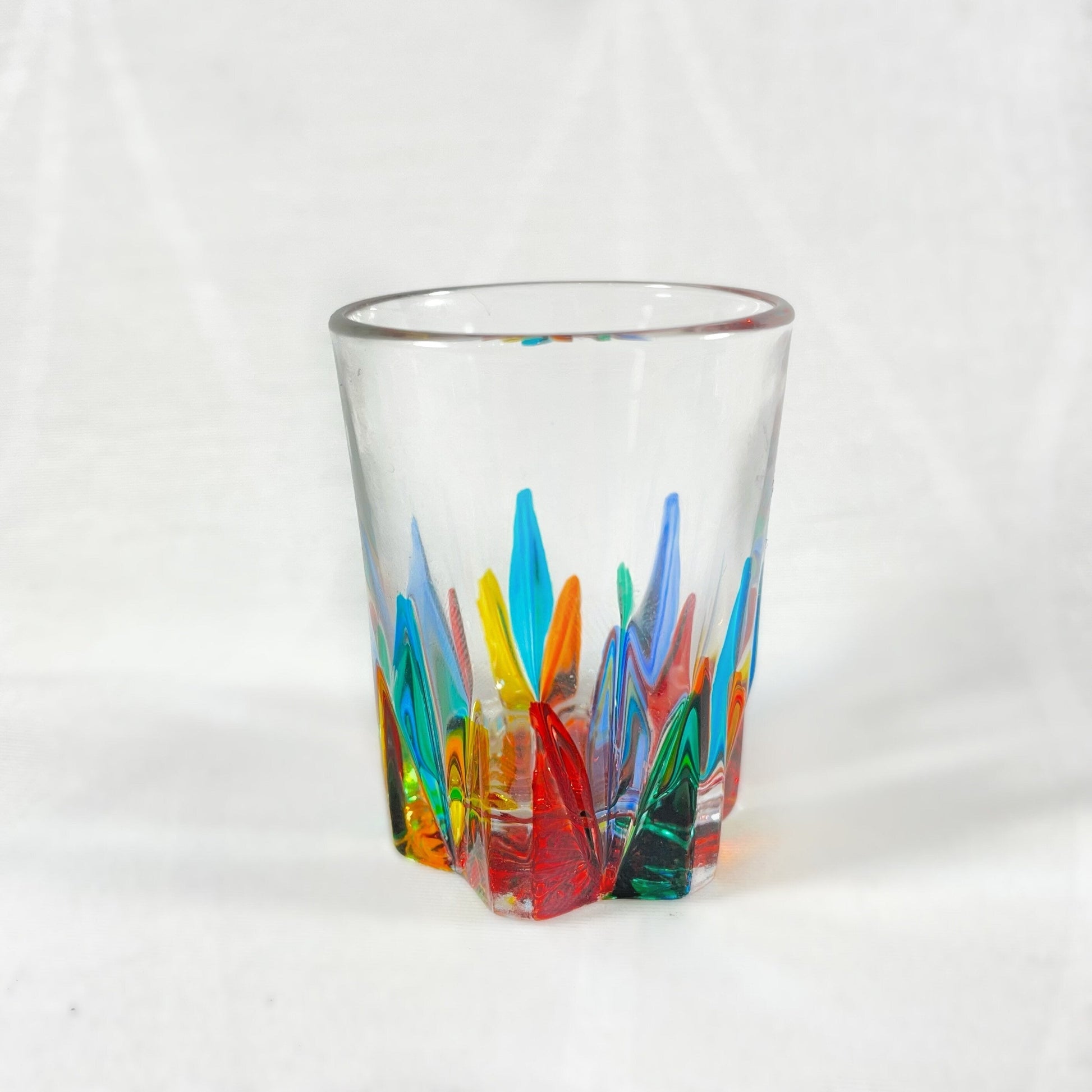 Venetian Glass Shot Glass - Handmade in Italy, Colorful Murano Glass