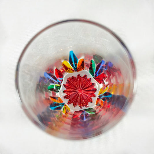 Venetian Glass Shot Glass - Handmade in Italy, Colorful Murano Glass