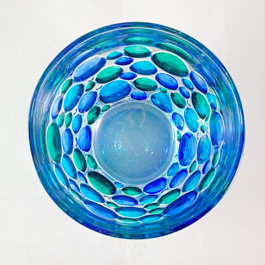 Venetian Glass Kaleidoscope SD Whiskey Glass - Handmade in Italy, Colorful Murano Glass