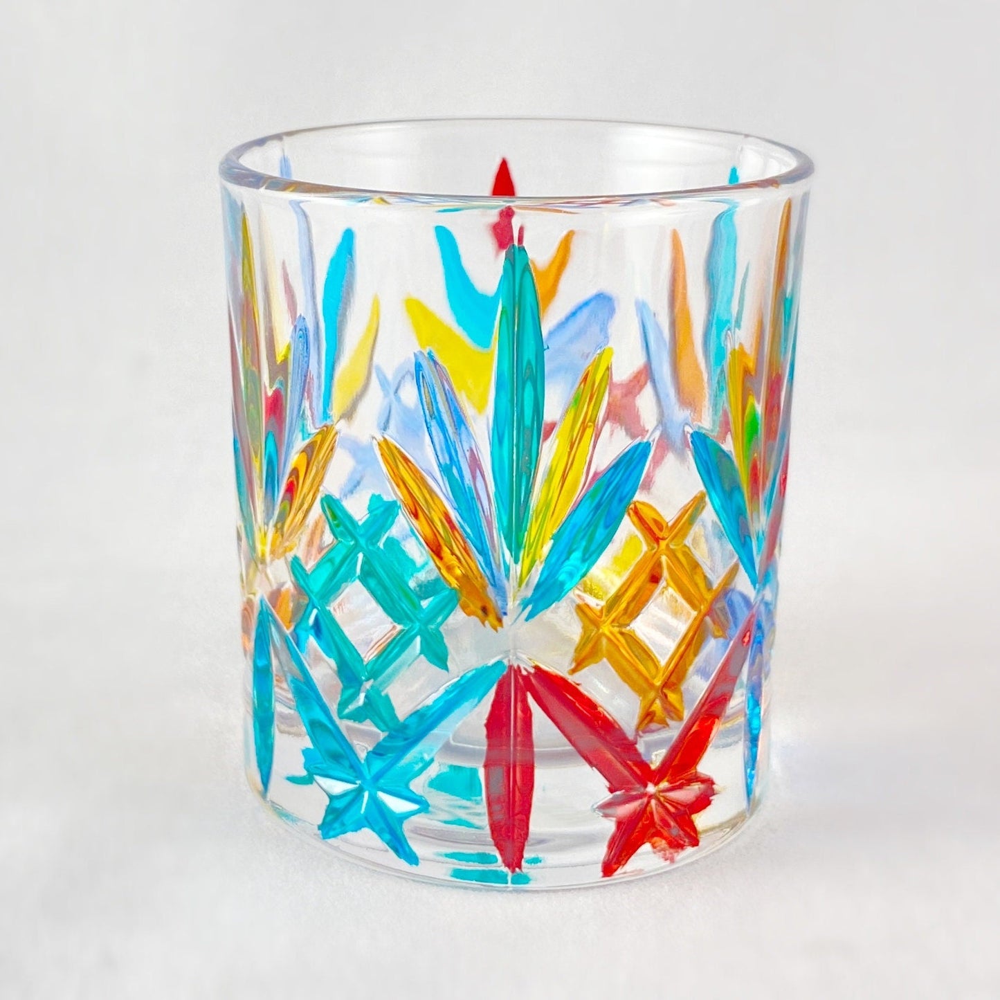Venetian Glass Melodia Liquor/Shot Glass - Handmade in Italy, Colorful Murano Glass