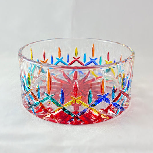 Venetian Glass Opera Dish - Handmade in Italy, Colorful Murano Glass Bowl