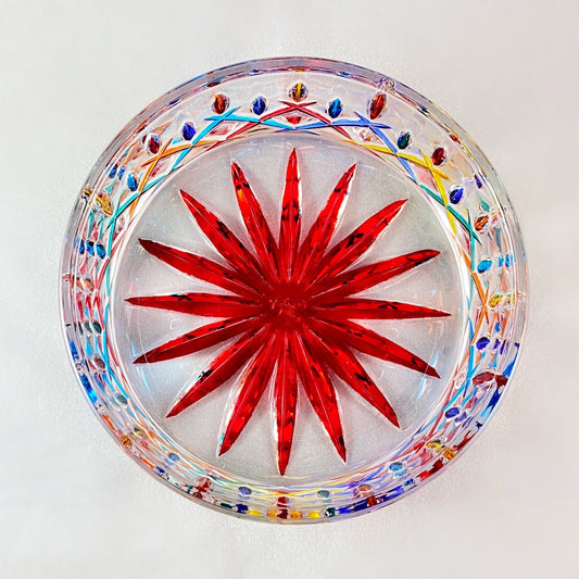 Venetian Glass Opera Dish - Handmade in Italy, Colorful Murano Glass Bowl