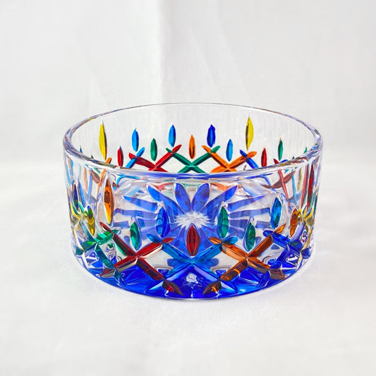 Venetian Glass Opera Dish, Wine Coaster - Handmade in Italy, Colorful Murano Glass Bowl