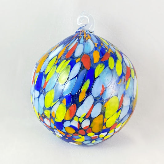 Venetian Glass Ornament, Blue - Handmade in Italy, Colorful Murano Glass