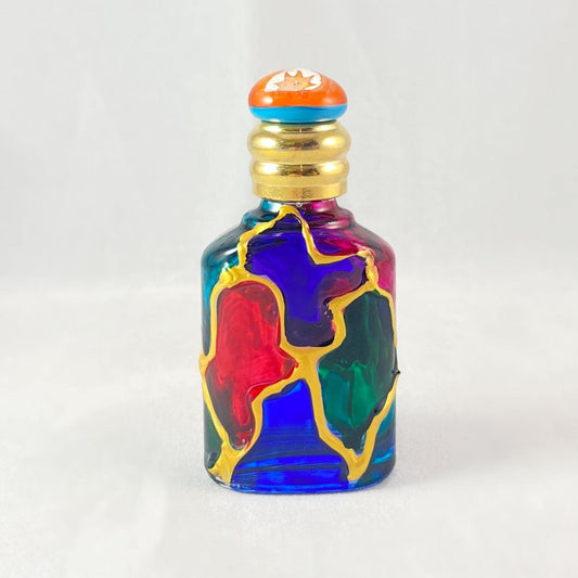 Venetian Glass Perfume Bottle - Handmade in Italy, Colorful Murano Glass