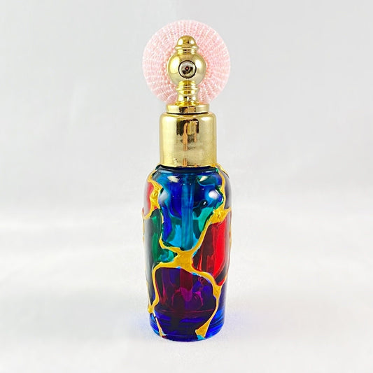 Venetian Glass Perfume Spray Bottle - Handmade in Italy, Colorful Murano Glass