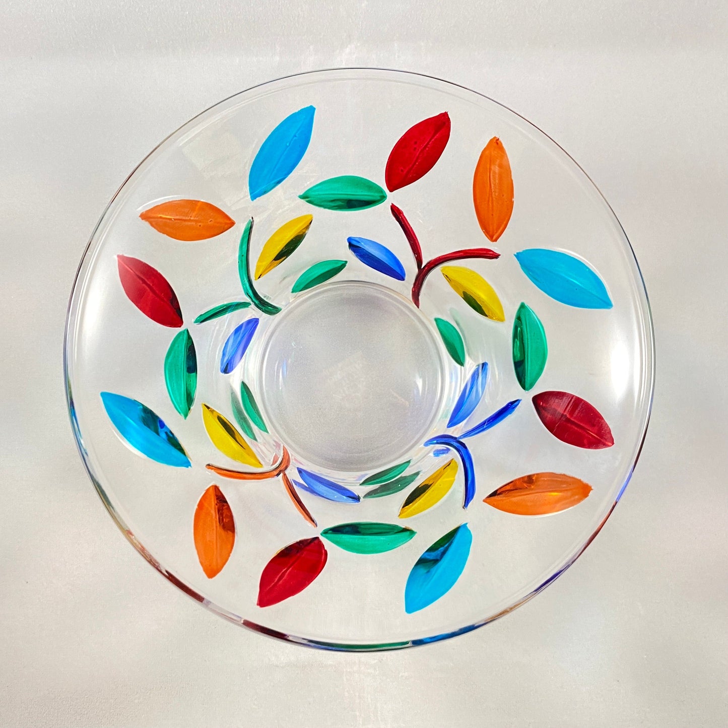 Venetian Glass Tree of Life Dish - Handmade in Italy, Colorful Murano Glass