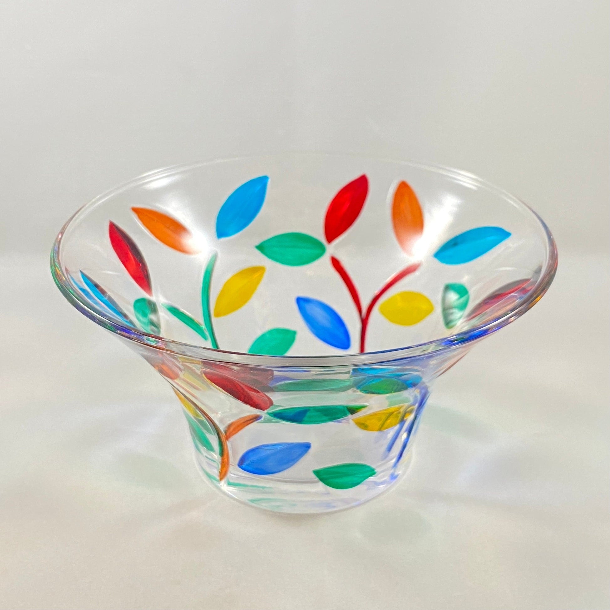 Venetian Glass Tree of Life Dish - Handmade in Italy, Colorful Murano Glass