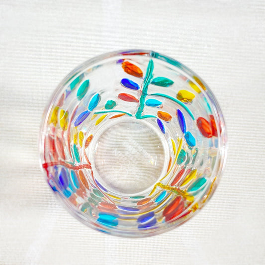 Venetian Glass Tree of Life Liquor/Shot Glass - Handmade in Italy, Colorful Murano Glass