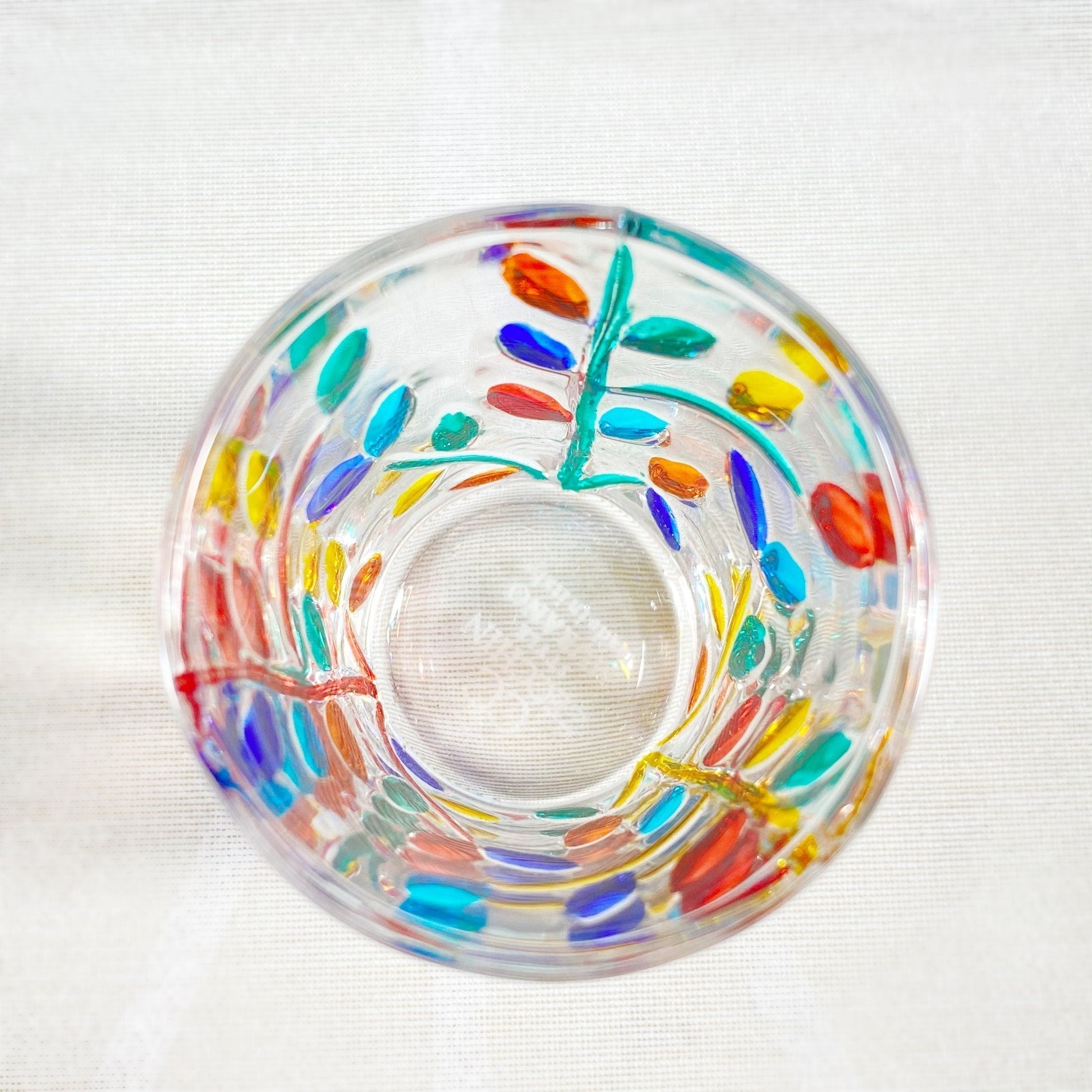 Venetian Glass Tree of Life Liquor/Shot Glass - Handmade in Italy, Colorful Murano Glass