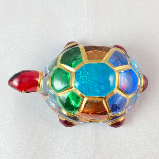 Venetian Glass Turtle - Handmade in Italy, Colorful Murano Glass