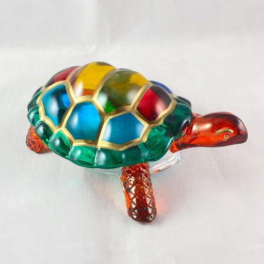 Venetian Glass Turtle - Handmade in Italy, Colorful Murano Glass