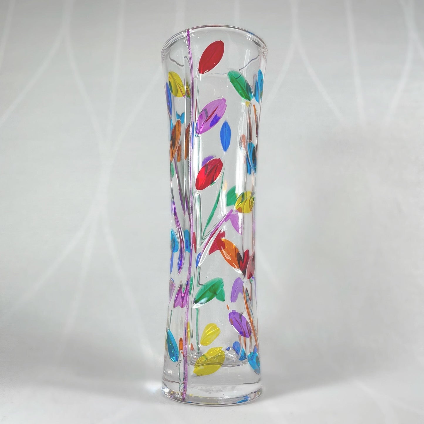 Venetian Glass Vase - Handmade in Italy, Colorful Murano Glass Vase
