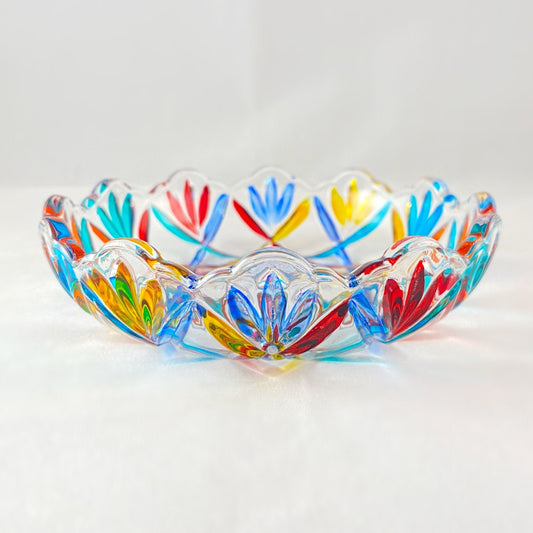 Venetian Glass Votive Holder - Handmade in Italy, Colorful Murano Glass Candle Holder