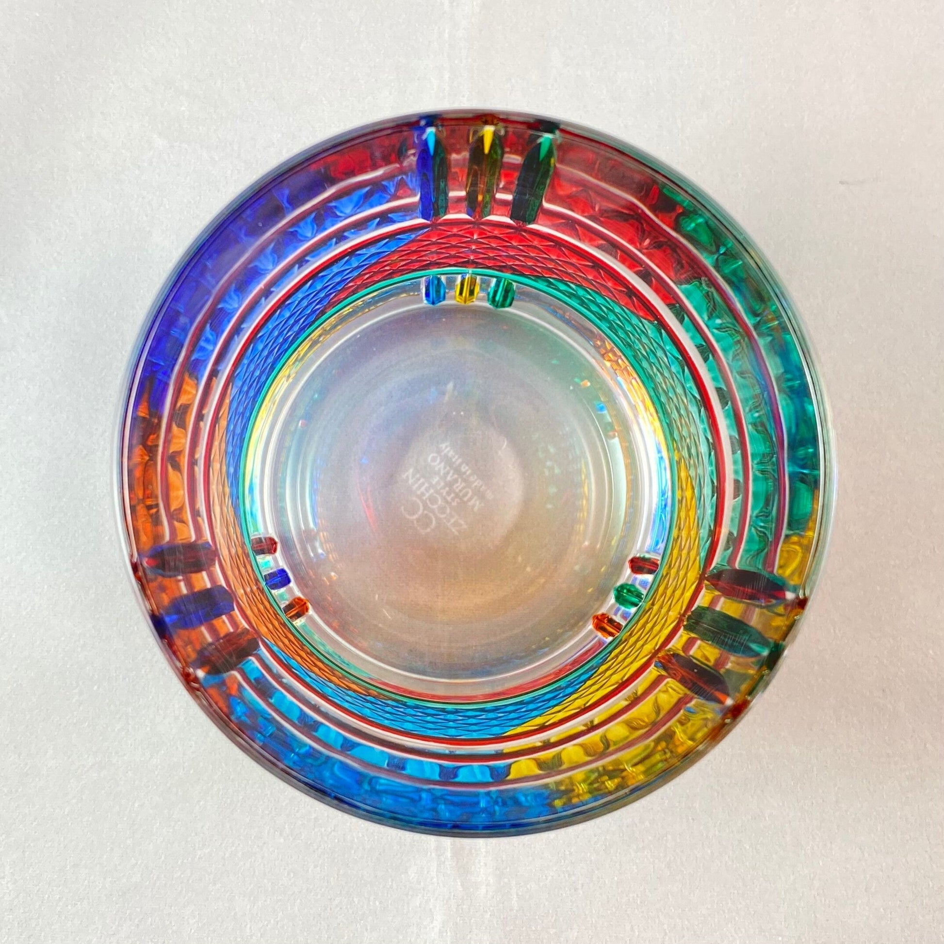 Venetian Glass Tumbler - Handmade in Italy, Colorful Murano Glass