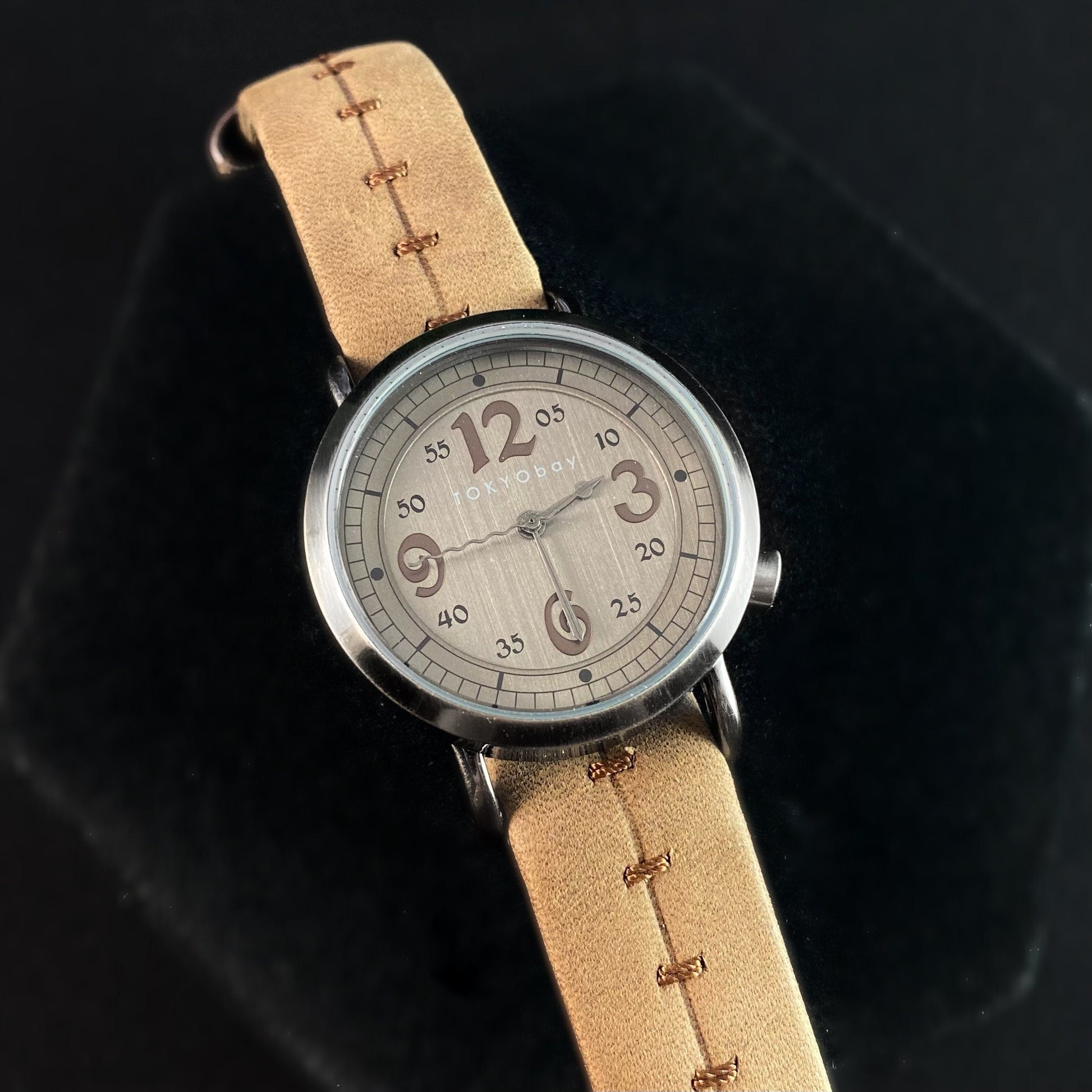 Women’s Watch, Brown Leather Band, Silver Case - TOKYObay