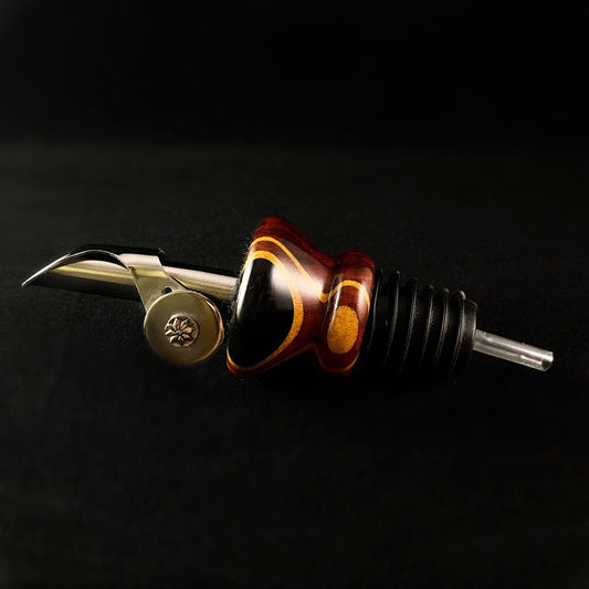 Wooden Bottle Pourer for Drinks, Wine, Olive Oil, Vinegar - Gift for Wine Lovers, Cooks, Chefs