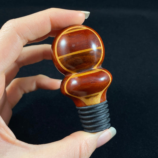 Wooden Wine Bottle Stopper - Gift for Wine Lovers