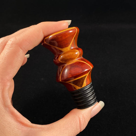 Wooden Wine Bottle Stopper - Gift for Wine Lovers