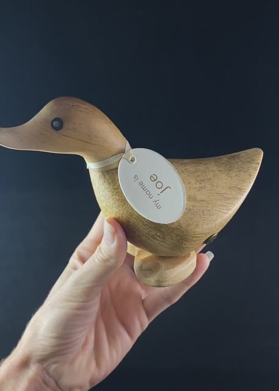 Joe - Hand-carved and Hand-painted Bamboo Duck