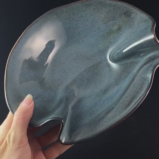 Handmade Tapenade Bowl with Spoon, Functional and Decorative Pottery