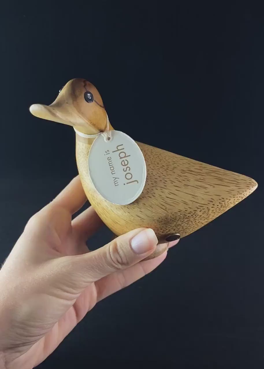 Joseph - Hand-carved and Hand-painted Bamboo Duck
