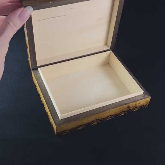 Fishing Lures Wooden Treasure Box